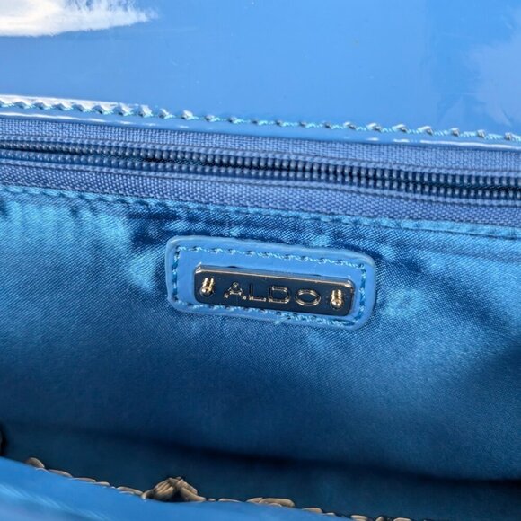 Aldo Blue Rectangular Convertible Purse - Picture 7 of 9